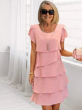 Grace | Women's Tiered Chiffon Ruffle Dress