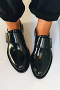 Serelavyn | Women's Polished Leather Strap Loafers