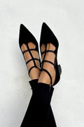 Deborah | Women's Strappy Pointed Toe Flats