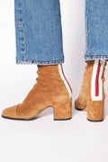 Women's Suede Zip-Up Ankle Boots