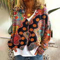 Linda | Women's Boho Print Button Cardigan