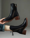 Bella | Women's Faux Leather Side Zip Ankle Boots