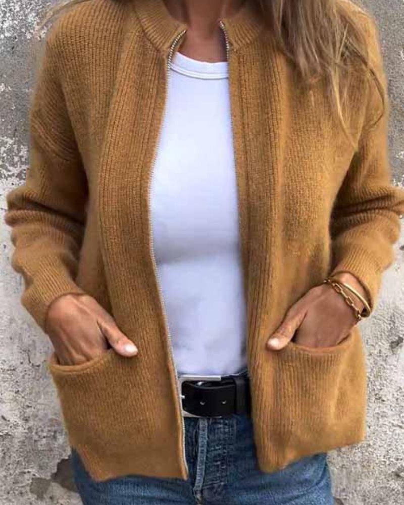 CALIVORA –WOMEN  COTTON KNITTED CARDIGAN