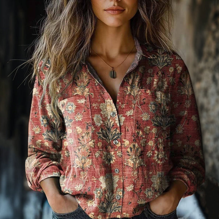 EMORIA – FLORAL BLOUSE WITH ELEGANT DESIGN