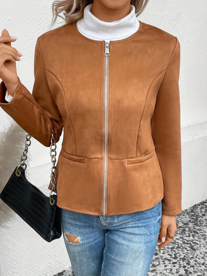 Thalia – Roksana Jacket With Zipper