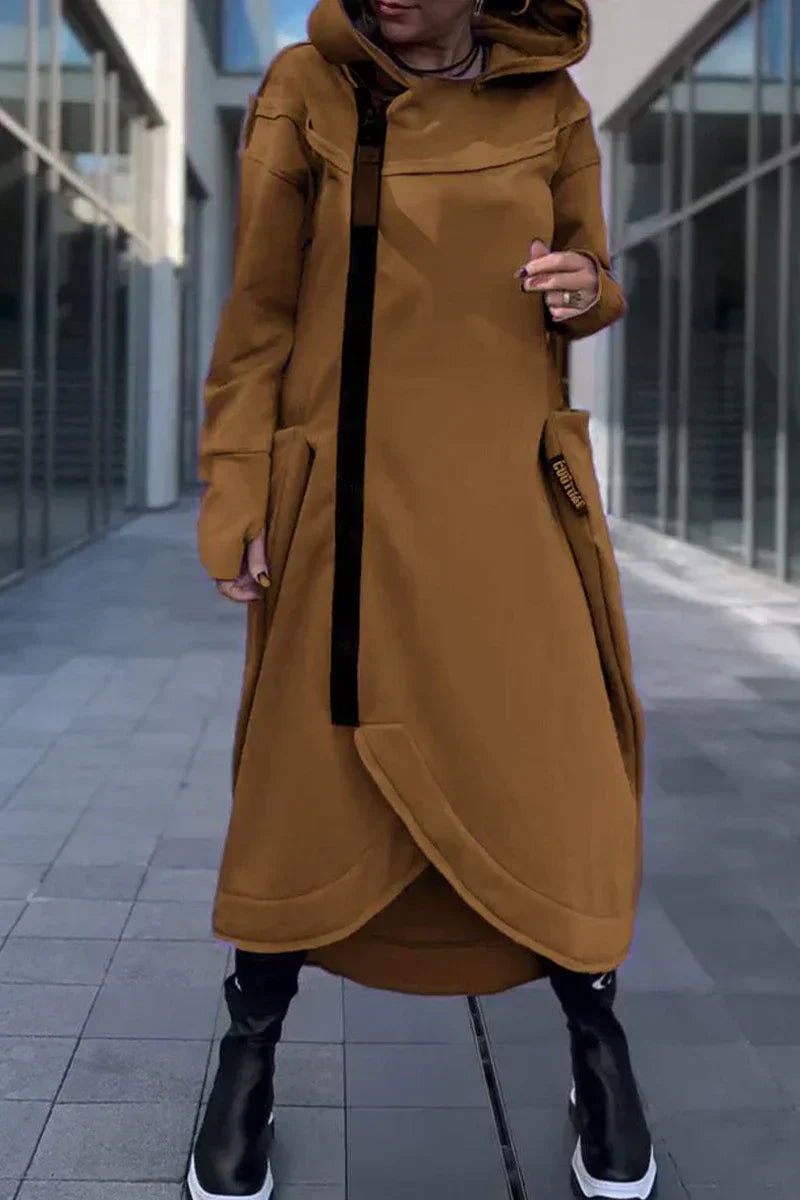 SERENYTHEA – LONG ZIP-UP HOODIE