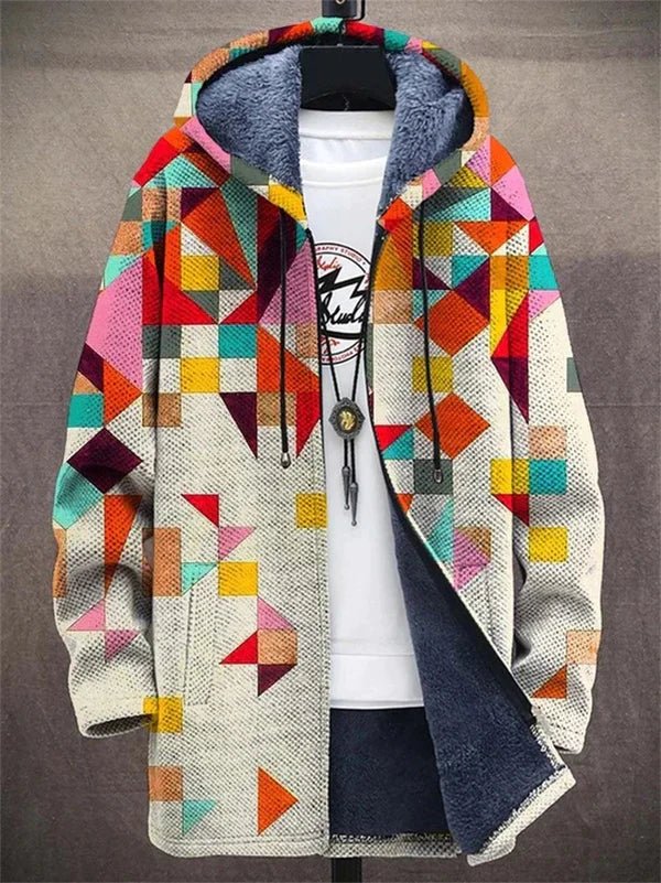 CYRENTHIA – STYLISH PRINTED CARDIGAN WITH ELEGANT DESIGN