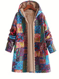 Rheighan | Women's Boho Fleece Lined Hooded Jacket