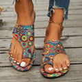 Harlowe | Women's Boho Print Thong Sandals