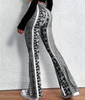 Illyen | Women's Boho Print Flare Pants