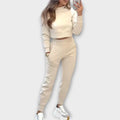 Sarah | Women's Cropped Sweatshirt Jogger Set