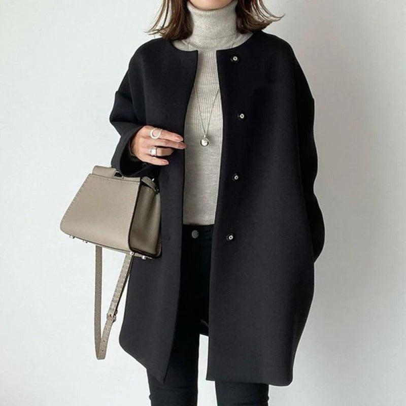 Zoey - Chic and Comfortable Woolen Jacket for Women