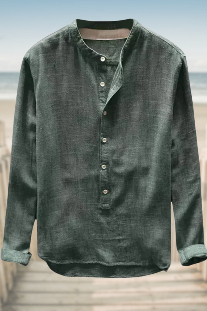 TRAVIS – RELAXED FIT BREATHABLE LINEN TOP
