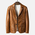 Paul | Men's Vintage Leather Blazer Jacket