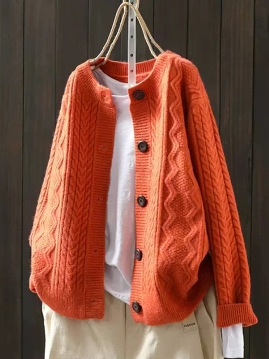 THE LORENZA - CABLE CARDIGAN