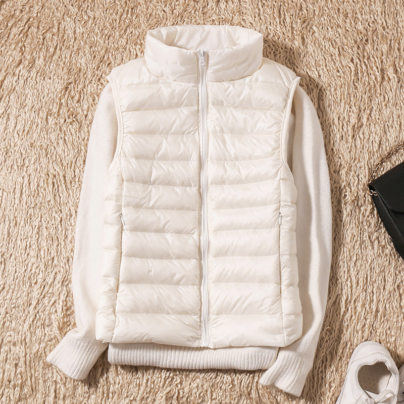 Charlotte – New Waterproof Vest with White Duck Down