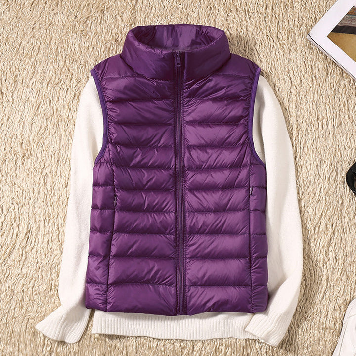 Charlotte – New Waterproof Vest with White Duck Down