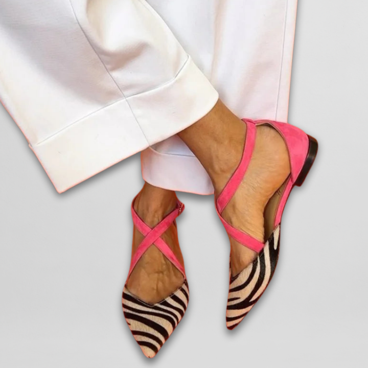 Élise - Ballet Flats with Straps