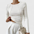 Eliza | Women's Ribbed Long Sleeve Sweater