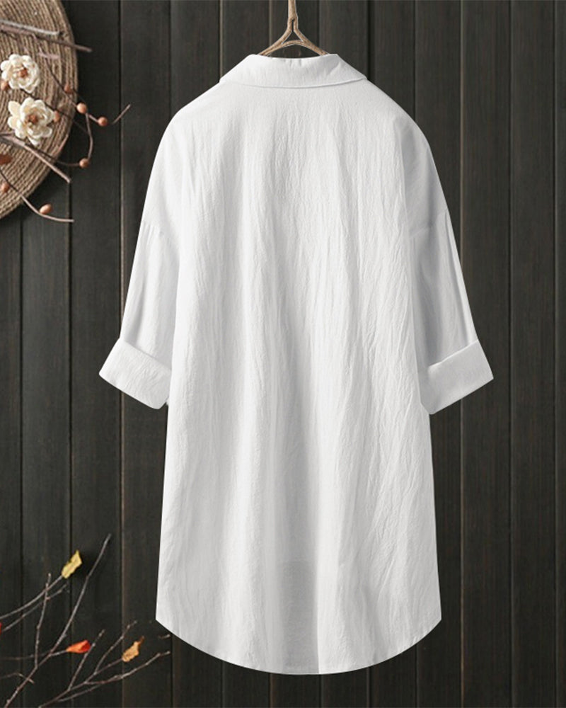 Olivia - Loose Comfy Solid Colour Blouse