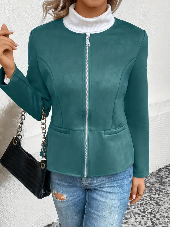 Thalia – Roksana Jacket With Zipper