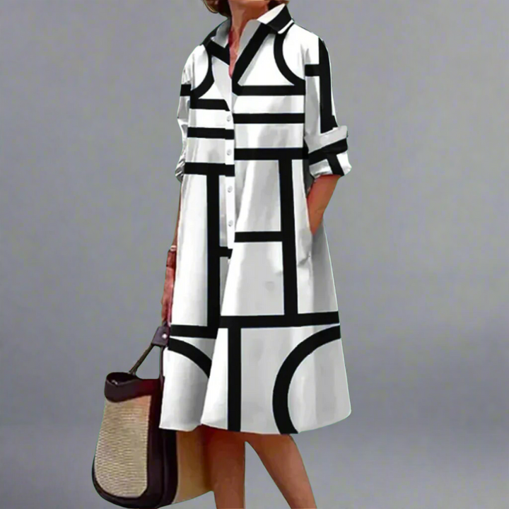 ZENARIA – LUXE MIDI DRESS FOR EFFORTLESS ELEGANCE