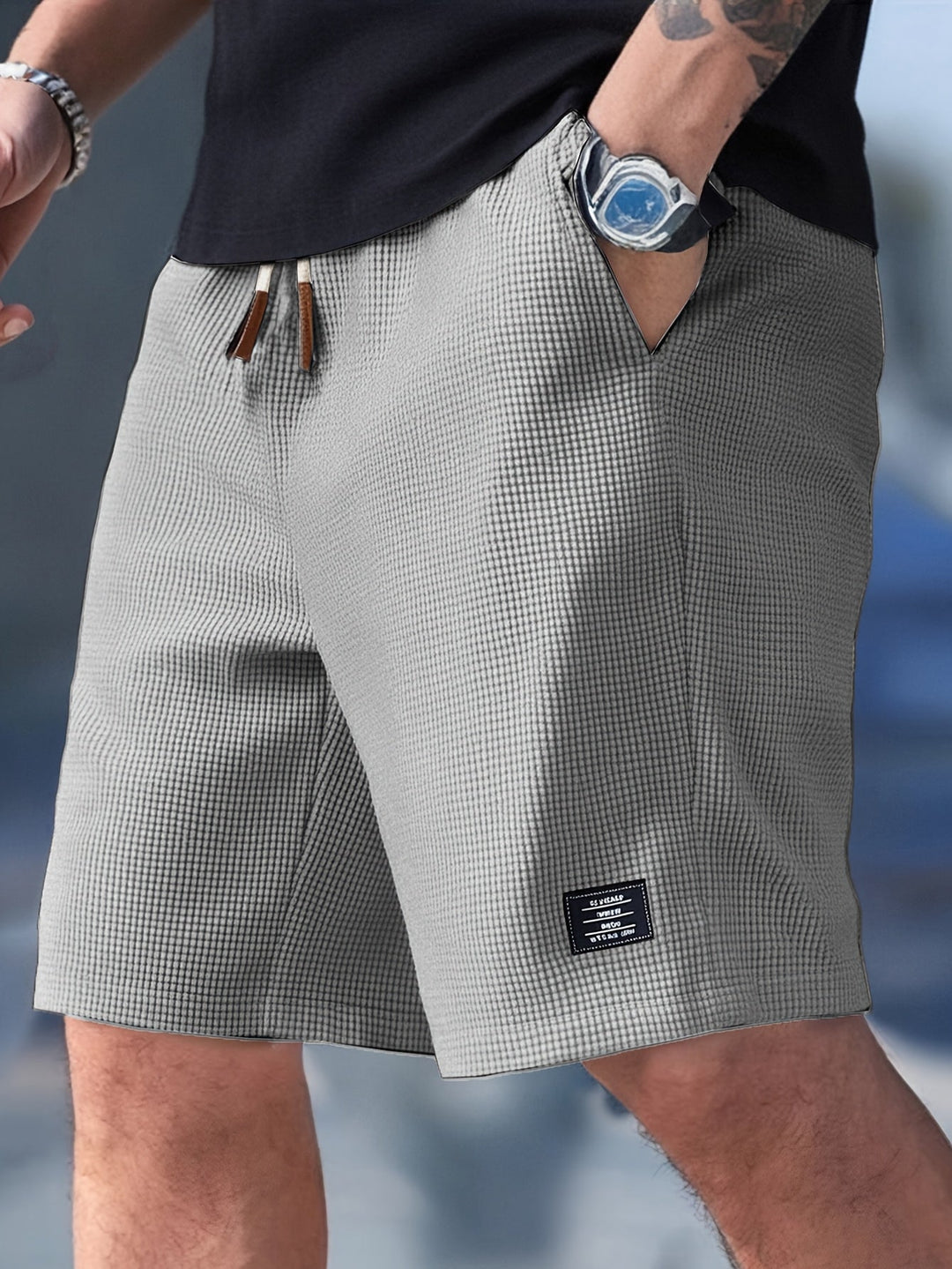 NAYESSA – WAFFLE KNIT SUMMER SHORTS
