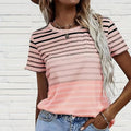 Evelyn | Women's Striped Crew Neck T-Shirt