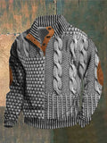 Nova | Men's Cable Knit Stand Collar Sweater