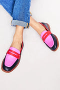 Faius | Women's Color Block Penny Loafers