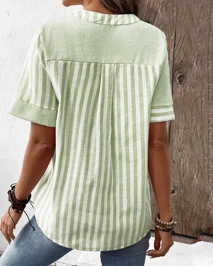 Marigold | Soft Striped Blouse
