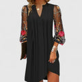 Calithyra | Women's Embroidered Sleeve Mini Dress