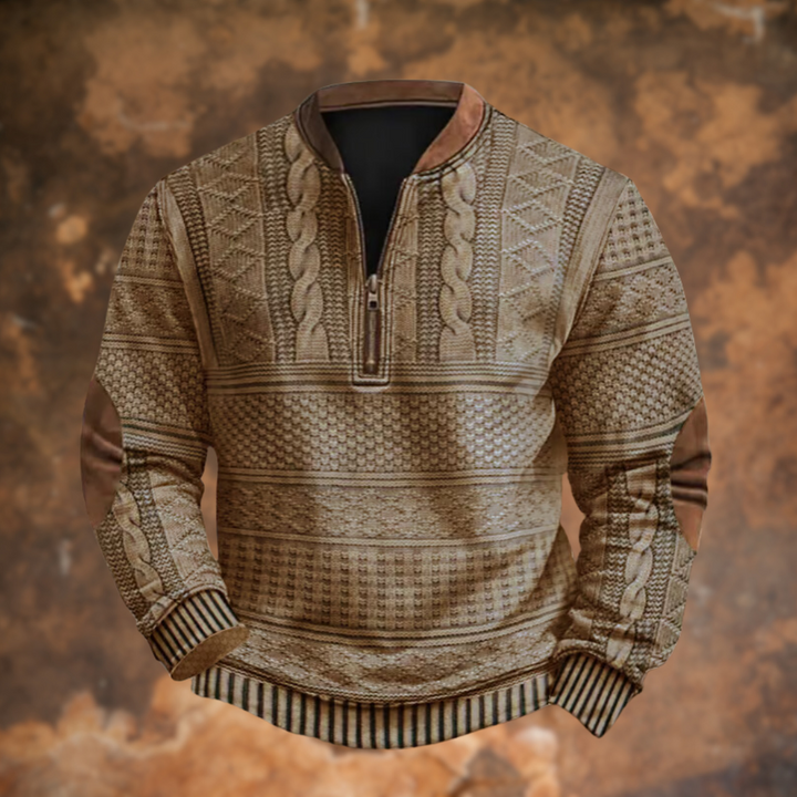 VAELITHYN – KNITTED SWEATER WITH ZIP DETAIL