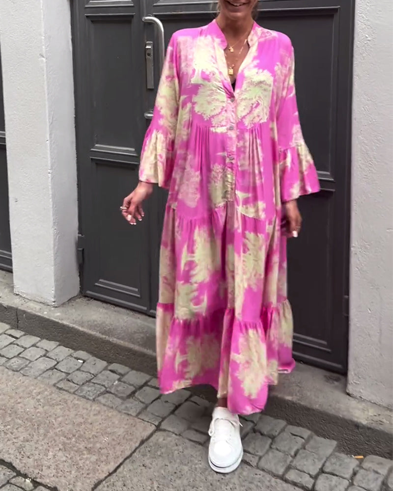 AZRIELLE – LONG FLORAL DRESS