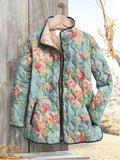 Women's Floral Print Quilted Jacket