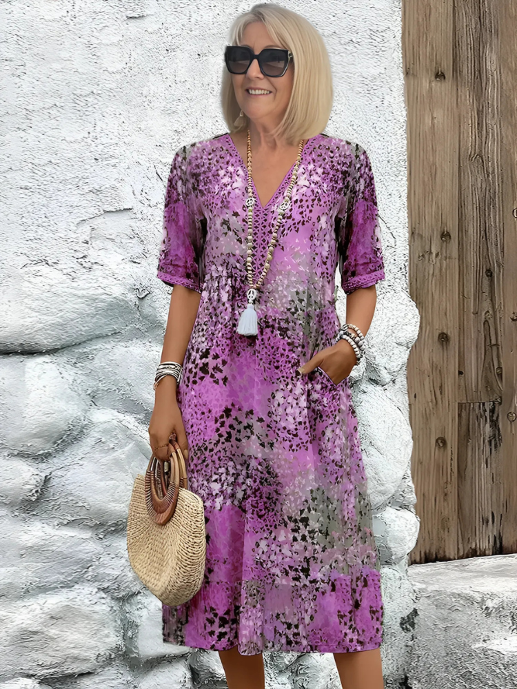 Isabella – Vibrant Mid Length Dress