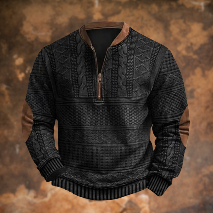 VAELITHYN – KNITTED SWEATER WITH ZIP DETAIL