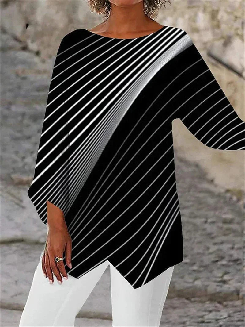 LYSENDRAE – ROUND NECK & LONG SLEEVE PRINTED SHIRT