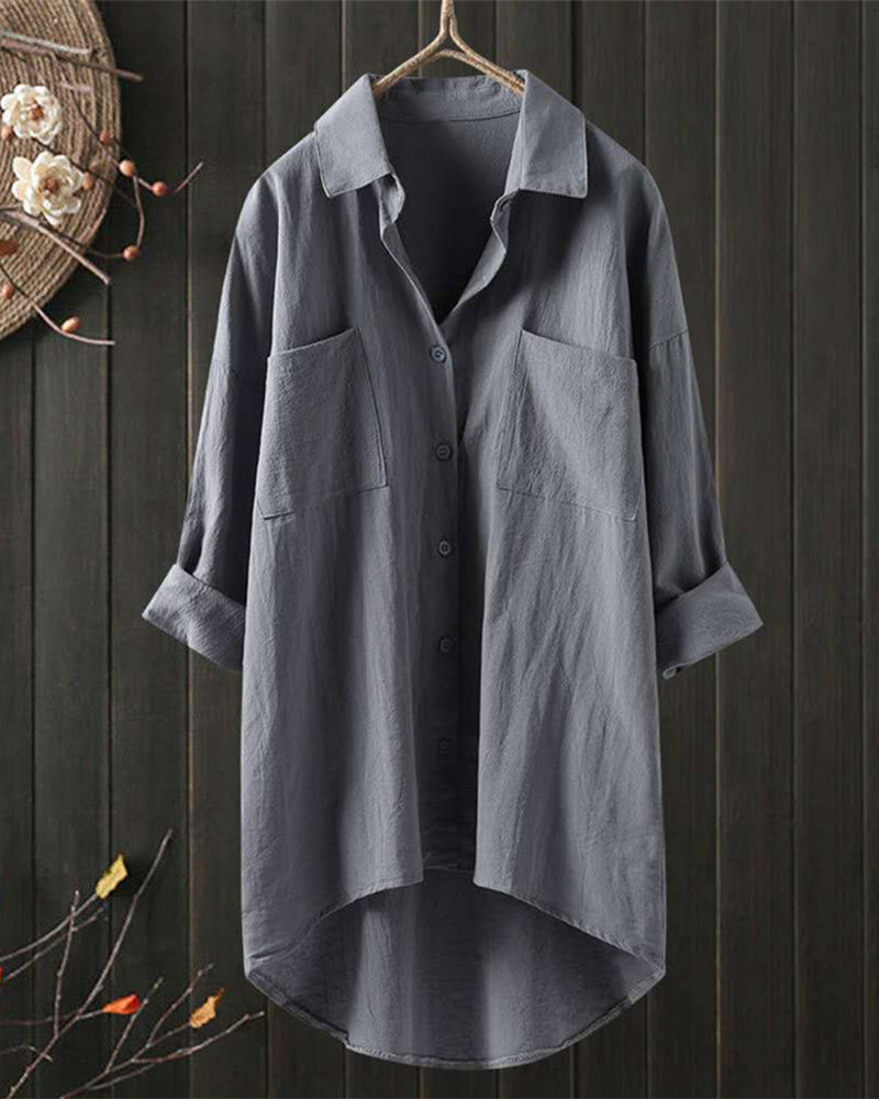 Olivia - Loose Comfy Solid Colour Blouse