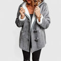 Ziah | Women's Sherpa Lined Hooded Toggle Coat