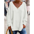 Nora | Women's Oversized V-Neck Knit Sweater