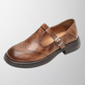 Clara | Women's Leather Brogue Mary Jane Shoes
