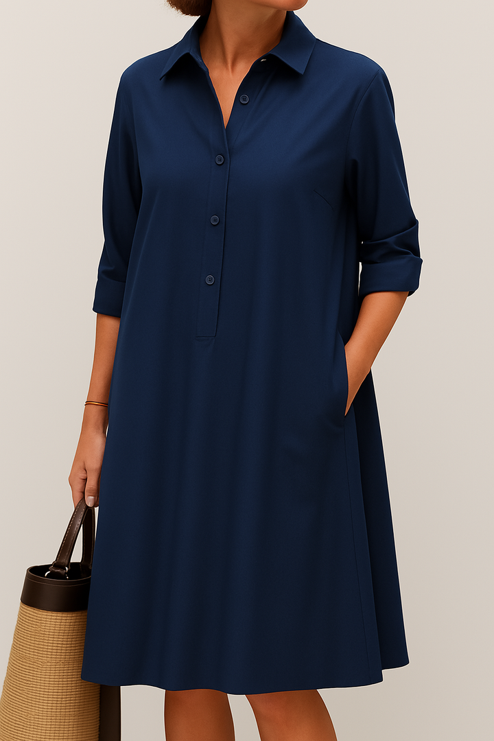 Elodie - Button Down Shirt Dress
