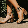 Eliza | Women's Block Heel Buckle Ankle Boots