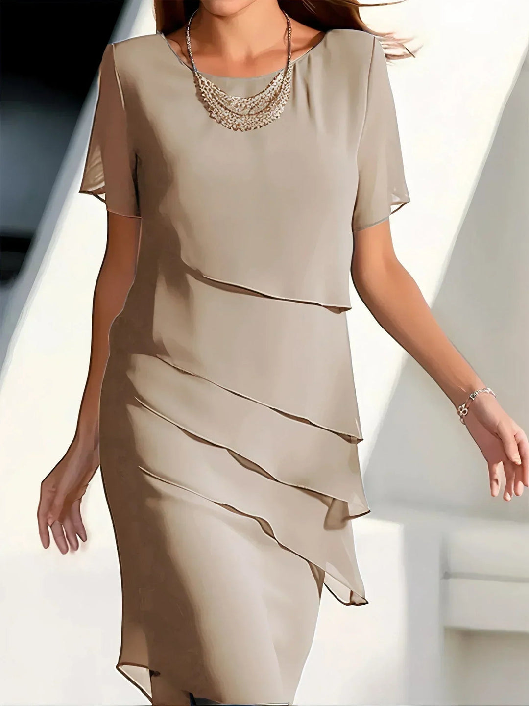 Sybil - Midi Dress with Short Sleeves
