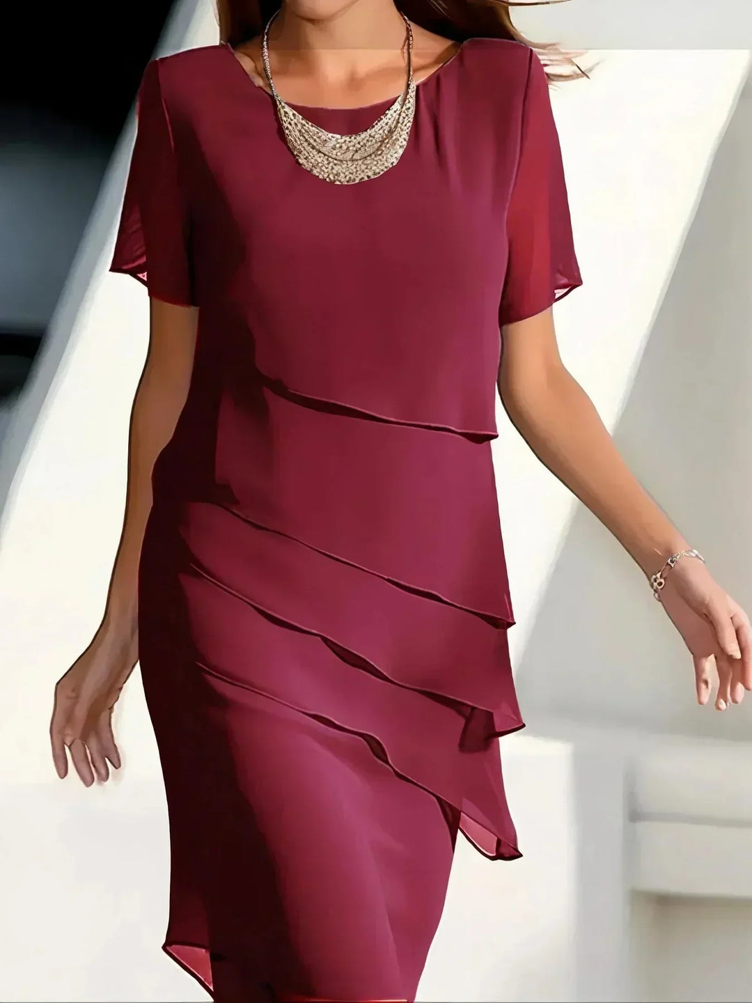 Brielle - Light and Elegant Midi Dress for Spring