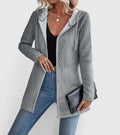 Kynzi | Women's Cable Knit Hooded Zip Jacket