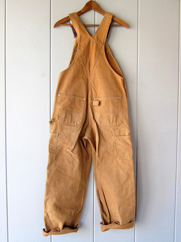 Women's Canvas Dungarees – Relaxed Fit & Workwear-Inspired Style