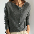 Rosa | Women's Asymmetric Button Knit Cardigan