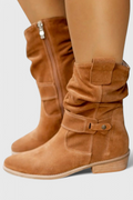 Aira | Women's Suede Slouchy Ankle Booties